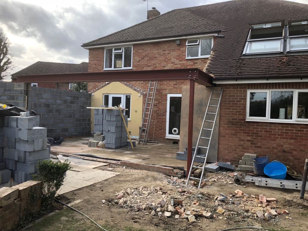 Extension under construction