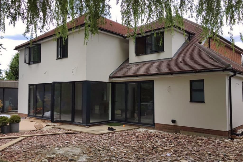 Large rear extension with full-width glazing